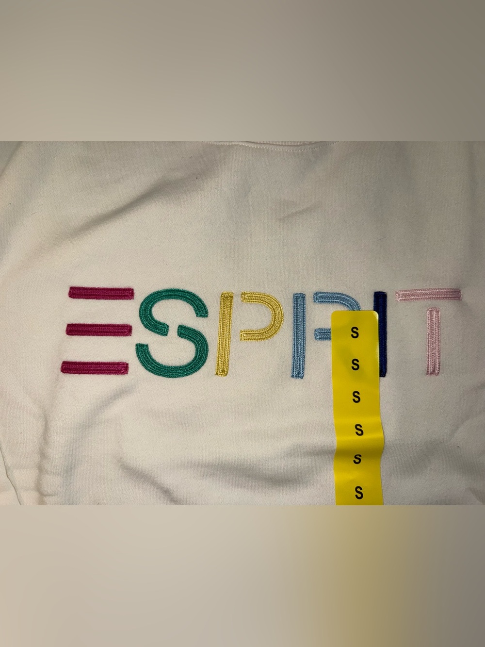 Set Of 3 Esprit Sweatshirts Fleece Viral Retro 80’s Size Small - Picture 7 of 10